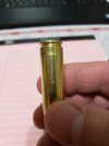 Once fired factory Hornady 143 ELD load not resized see bulge at base.jpg