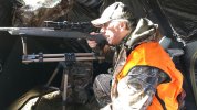 Weatherby Ultralight  on the shooting pod West Virg 2013.JPG