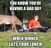 deer eats hunters lunch funny.jpg