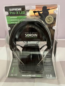 Sordin Supreme Pro-X Ear Defenders for Hunting & Shooting - Active &  Electronic Ear Muffs - Leather Band & Gel Kits