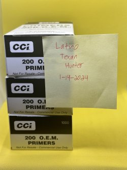 SOLD/EXPIRED - CCI 200 Large Rifle Primer | Long Range Hunting Forum